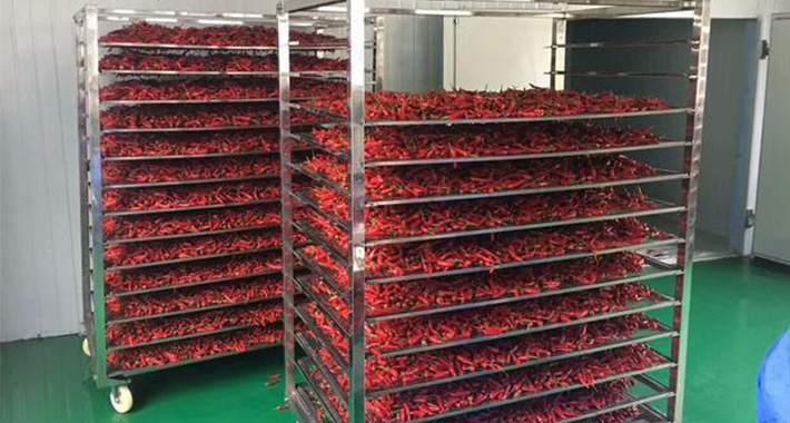 香辣保持的工藝方法——熱泵空氣能辣椒烘干機