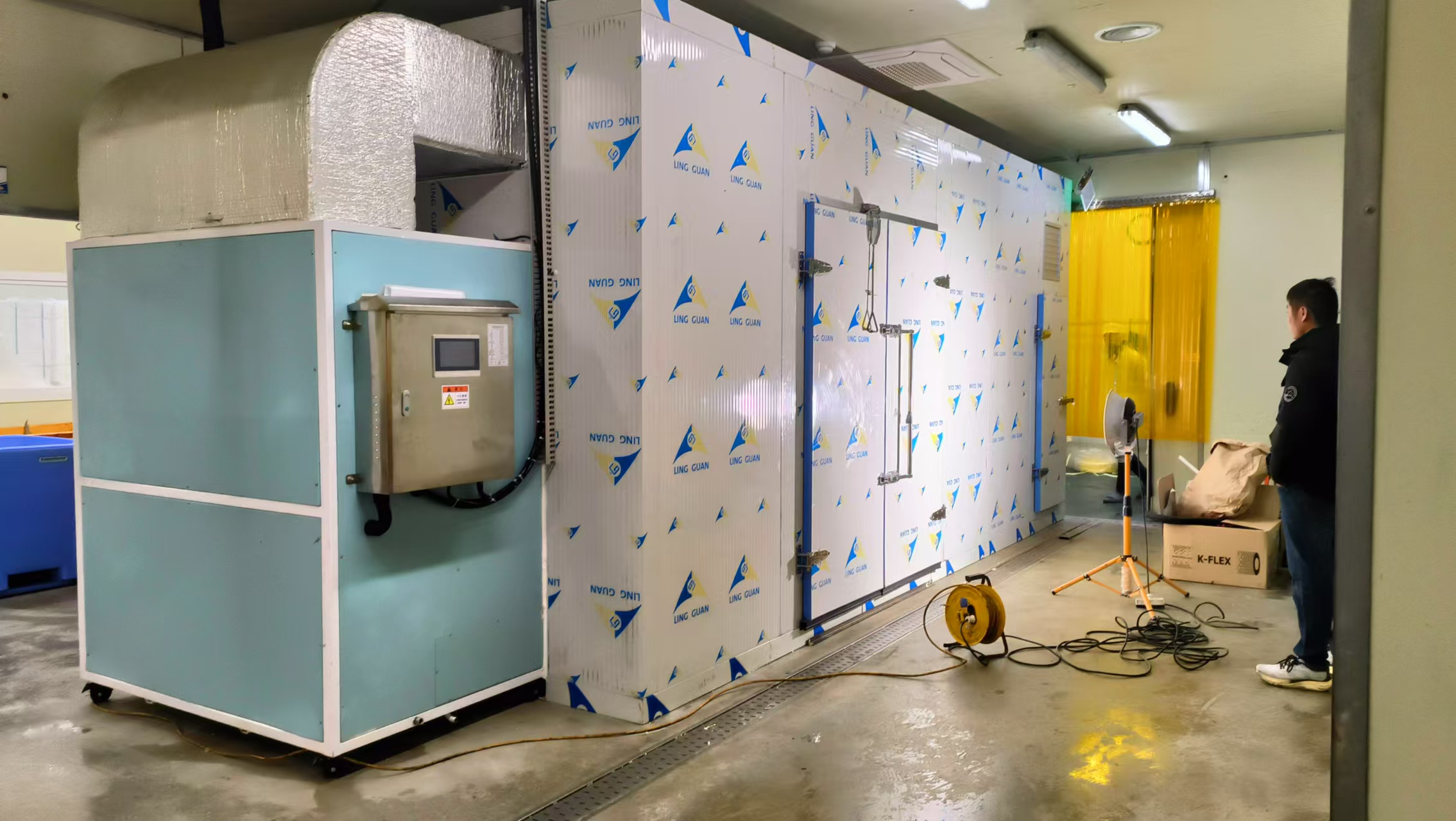 帝燁烘干機—韓國釜山海魚烘干項目