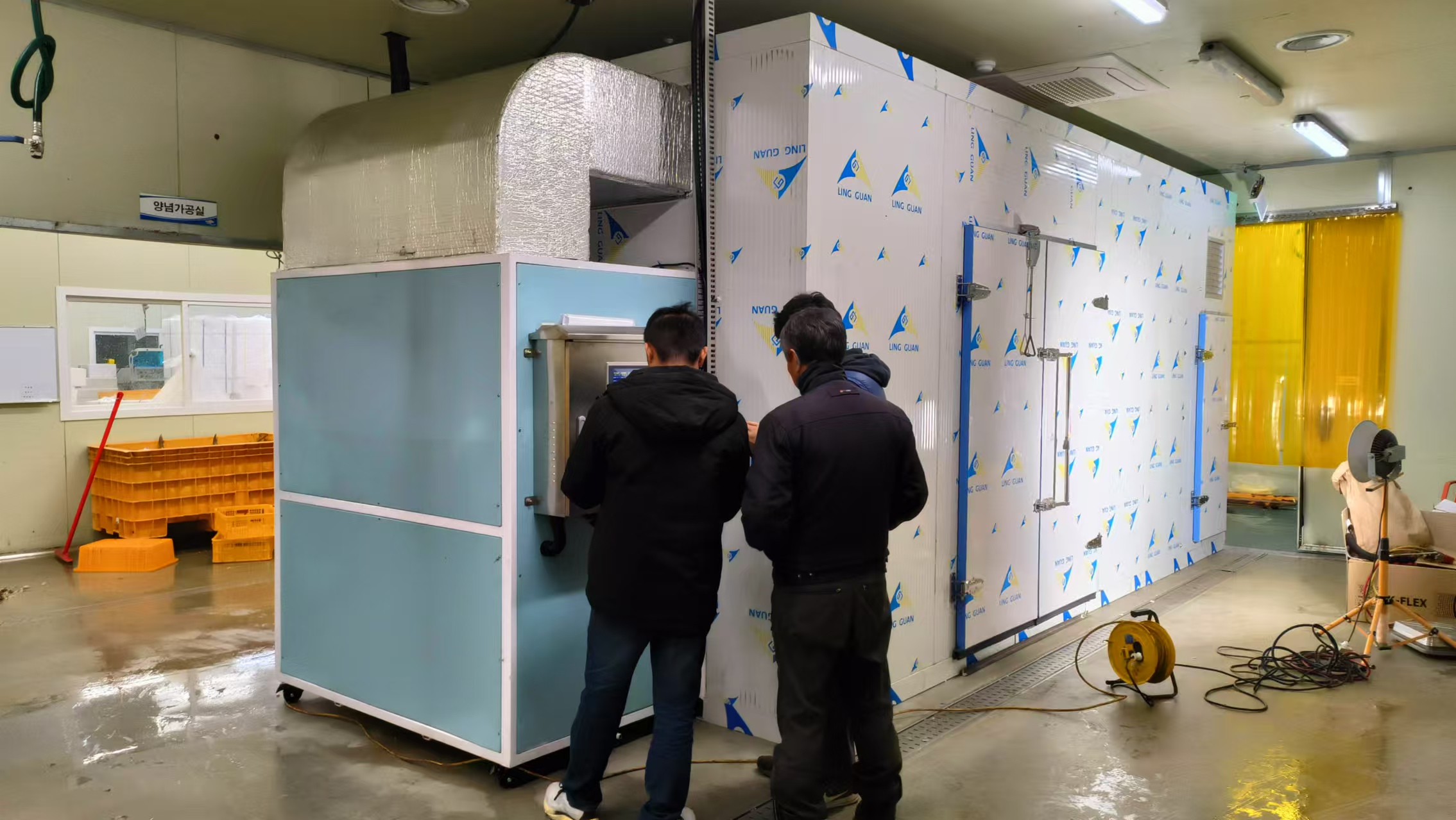 帝燁烘干機—韓國釜山海魚烘干項目